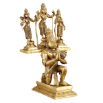 Pure Brass Hanuman Vahana Ram Darbar 18 Inch - Divine Vehicle Set | Jaipurio